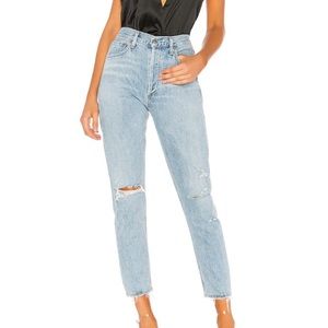 Agolde Jamie High Rise Classic Jeans in Shakedown